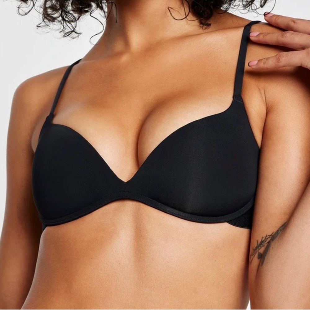 Pepper Zero-G Wirefree Lift Up Bra - Size 36A Black NWT